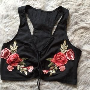 Rose crop top 🌟